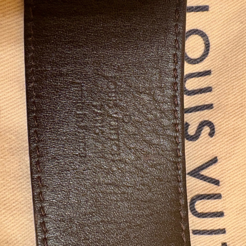 Louis Vuitton Brown Daimer Belt 44 - Picture 4 of 8